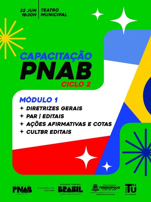 Secretaria Municipal de Cultura promove capacitação gratuita para agentes culturais interessados nos recursos da PNAB.