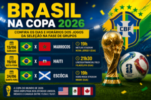 Veja datas e horários dos jogos do Brasil na Copa de 2026