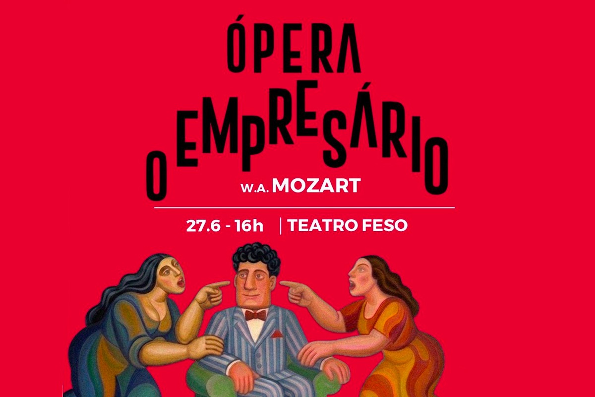 Ópera de Mozart chega ao Teatro Feso com adaptação que satiriza os bastidores da produção cultural